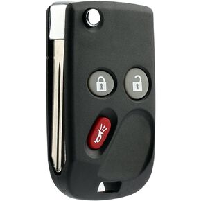 KeylessOption Keyless Entry Remote Fob Car Flip Ignition Key Replacement for Trailblazer Envoy