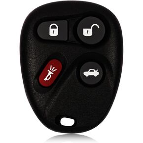 Replacement for 2001 2002 2003 2004 2005 Buick Lesabre Park Avenue Cadillac Eldorado Chevrolet Impala GMC Envoy Oldsmobile Pontiac Key Fob Remote Control KOBUT1BT 4 Buttons 315MHz
