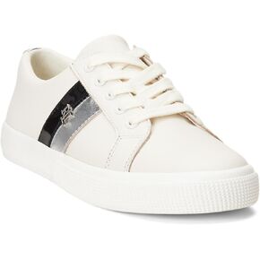 LAUREN Ralph Lauren Women's Janson Ii Leather Sneakers Ballet Flat