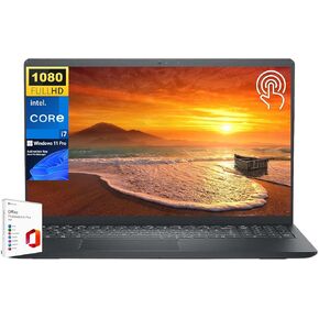 Dell Newest Inspiron 15 3530 15.6" FHD Touchscreen Laptop, with Microsoft Office Lifetime License, Intel 13th Gen Core i7-1355U Up to 5.0 GHz, 16GB RAM, 1TB SSD, Wi-Fi 6, Webcam, HDMI, Windows 11 Pro