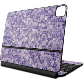 Glossy Glitter Skin Compatible with Apple Magic Keyboard for iPad Pro 13‑inch (M4) 2024 - Stained Glass - Premium 3M Vinyl Protective Decal Cover - Easy to Apply | Crafted in The USA by MightySkins