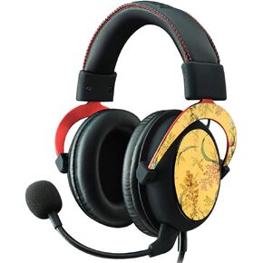 MightySkins Skin Compatible with Kingston HyperX Cloud II Gaming Headset - Yellow Marble End | Protective, Durable, and Unique Vinyl Decal wrap Cover | Easy to Apply, Remove | Made in The USA