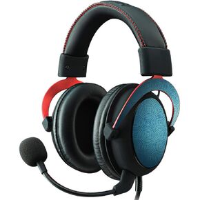 MightySkins Skin Compatible with Kingston HyperX Cloud II Gaming Headset - Blue Swirls | Protective, Durable, and Unique Vinyl Decal wrap Cover | Easy to Apply, Remove | Made in The USA