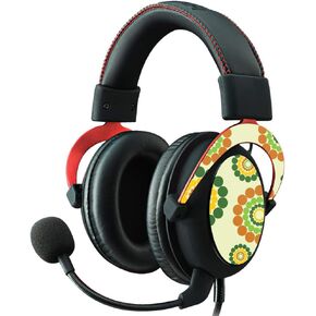 MightySkins Skin Compatible with Kingston HyperX Cloud II Gaming Headset - Hippie Flowers | Protective, Durable, and Unique Vinyl Decal wrap Cover | Easy to Apply, Remove | Made in The USA