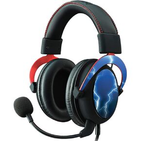 MightySkins Skin Compatible with Kingston HyperX Cloud II Gaming Headset - Lightning Storm | Protective, Durable, and Unique Vinyl Decal wrap Cover | Easy to Apply, Remove | Made in The USA