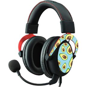MightySkins Skin Compatible with Kingston HyperX Cloud II Gaming Headset - Blue Avocados | Protective, Durable, and Unique Vinyl Decal wrap Cover | Easy to Apply, Remove | Made in The USA