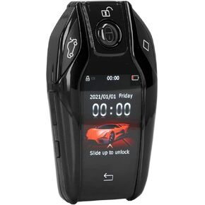 lcd key fob lcd key for all cars Keyless entry and remote control Universal TK800+ LCD Touch Sn Smart Key Remote Keyless Entry for All Start Stop Engine Button Red (Black)