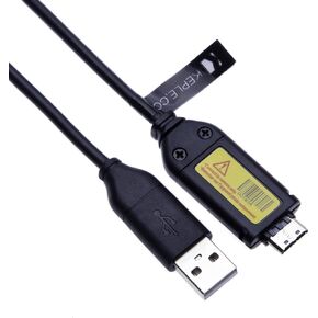 USB Charger & Data Cable for Samsung Digital Camera S, SL, ST Series: ST10, ST30, ST45, ST50, ST500, ST5000, ST510, ST5500, ST60 - Replacement for (SUC-3 SUC-5 SUC-7)