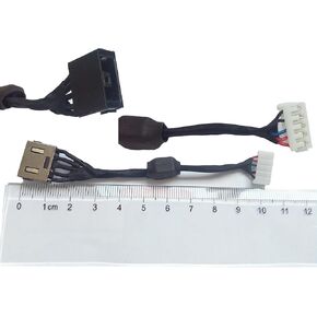 DC-in Jack for Ideapad Y700-15ISK, DC Power Jack Harness Port Connector Socket with Wire Cable.