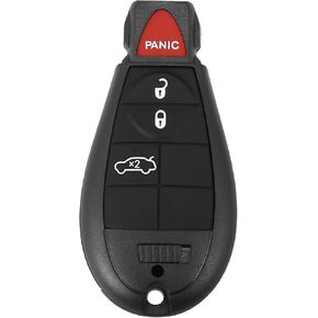 X AUTOHAUX Replacement Keyless Entry Remote Car Key Fob M3N5WY783X 433Mhz for Chrysler 300 2008-2010 4 Buttons with Door Key