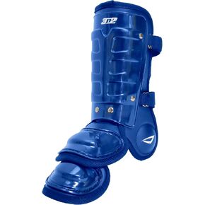 3N2 Batters Pro Clutch Leg Guard للبيسبول أو الكرة اللينة Fastpitch، ساق قابلة للتعديل بالكامل، حماية للكاحل والقدم، أبازيم سريعة الفك - أسود