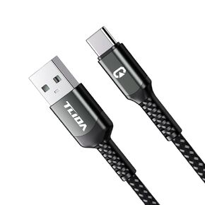 USB C to USB-A Fast Charger Cable Data Transfer for Charger Cord Nylon Braided Type C Charging for iPhone 15/15 Pro Max, Samsung Galaxy, iPad Pro，Tablets, Laptops,Power Bank,3.3ft