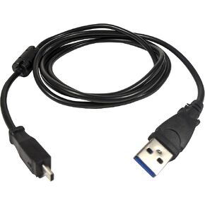 HQRP USB Cable/Cord Compatible with Kodak EASYSHARE C653, C663, C703, C713, C743, C763, C875, C913, CD33, CD40 Digital Camera