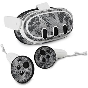 MightySkins Carbon Fiber Skin Compatible with Meta Quest 3 - Viper Urban | Protective, Durable Textured Carbon Fiber Finish | Easy to Apply