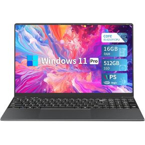 KUU 15.6 inch Laptop Computer, Core i5 Processor Laptop,Gaming laptops,up to3.60 GHz,16 GB RAM 512 GB SSD Storage, Supports 180 Angle Opening,Full HD IPS Display,