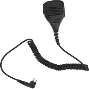 Black Speaker Mic Microphone with 3.5mm Audio Jack for Motorola Radio CP100D DRT700 CP200D CP185 CLS1110 CLS1410 BPR40 RMU2080D RMU2040 RMM2050 RDU4100D RMV2080 PR400 PMM4013