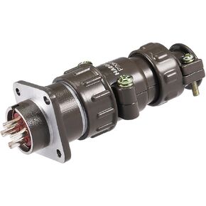 uxcell Aviation Connector, 20mm 4P 25A 220V P20-4 Waterproof Male Wire Panel Power Chassis Metal Fittings Connector Aviation Silver Tone