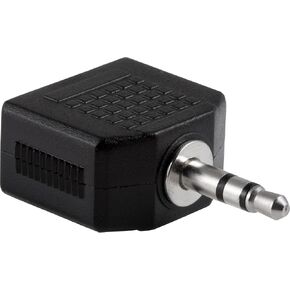 Ativa® 3.5mm Stereo Headphone Splitter, Black, 26921