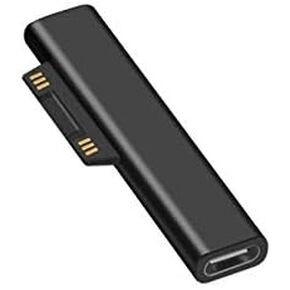 BOLS Type-c Female to Microsoft Surface Magnetic PD65W 15V/3A Fast Charging Adapter Compatible with Surface Pro 3/4/5/6 Pro GO Laptop Book 1/2