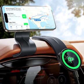 for Magsafe Car Mount Charger Magnetic Phone Holder Mount for Car [15W Super Fast Charge] Fit iPhone 15 Wireless Car Charger Mount [Velcro Memory Metal] Fit iPhone 15/14/13/12 Pro Plus Max