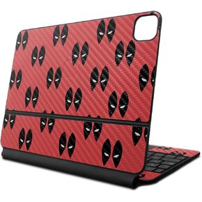 Carbon Fiber Skin Compatible with Apple Magic Keyboard for iPad Pro 13‑inch (M4) 2024 - Dead Eyes Pool - Premium 3M Vinyl Protective Decal Cover - Easy to Apply | Crafted in The USA by MightySkins