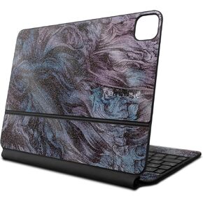 Glossy Glitter Skin Compatible with Apple Magic Keyboard for iPad Pro 13‑inch (M4) 2024 - Angry Ripple - Premium 3M Vinyl Protective Decal Cover - Easy to Apply | Crafted in The USA by MightySkins