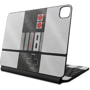 Glossy Glitter Skin Compatible with Apple Magic Keyboard for iPad Pro 13‑inch (M4) 2024 - Retro Gamer 3 - Premium 3M Vinyl Protective Decal Cover - Easy to Apply | Crafted in The USA by MightySkins