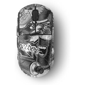 MightySkins Skin Compatible with Logitech G Pro Wireless Gaming Mouse - Mono Hip Hop | Protective, Durable, and Unique Vinyl Decal wrap Cover | Easy to Apply, Remove, and Change Styles