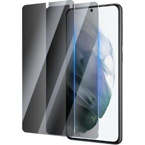 Privacy Screen Protector for Samsung Galaxy S21 Plus/S21+ 5G 6.7 Inch 2 Pack, Tempered Glass Film Anti-spy Scratch Resistant 9H Hardness Case Friendly