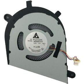CPU Cooling Fan for Dell Inspiron 13 7370 7373 I7373 I7373-5558GRY-PUS, P/N: DJFK0 0DJFK0, 4-Pin Power Connection