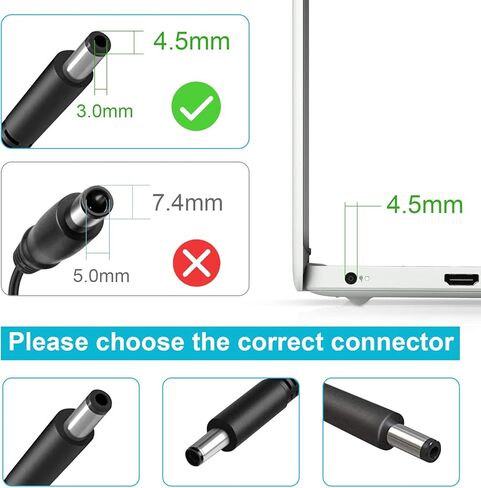 90 واط 65 واط 45 واط شاحن لديل 11-3000 13-5000 13-7000 14-3000 14-5000 14-7000 15-3000 15-5000 17-5000 17-7000 سلسلة محول التيار المتردد محمول سلك إمداد الطاقة 19.5 فولت 4.62A (4.5 مللي متر) *3.0 ملم) in Kuwait