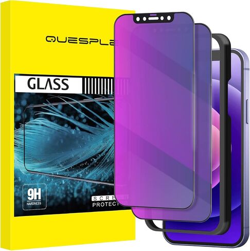 2 Pack for iPhone 16 Pro Max Privacy Tempered Glass Screen Protector 6.9 Inch, 9H Hardness, Auto Dust Removal, Scratch Resistant with Updated Easy Installation Tool in Saudi Arabia