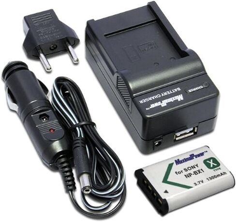 Maximal Power FC500 SON BX1+DB SON NP-BX1 Sony Battery Charger and Fully Decoded Replacement Battery (Black) in Saudi Arabia