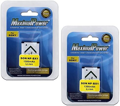 Maximal Power FC500 SON BX1+DB SON NP-BX1 Sony Battery Charger and Fully Decoded Replacement Battery (Black) in Saudi Arabia
