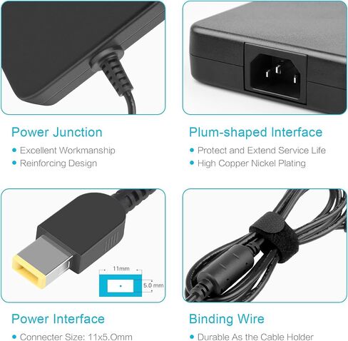 شجرة Tree.nb 20v 8.5a 170W شاحن AC ، مزود الطاقة لـ Lenovo ThinkPad E440 E450 E540 E550 W540 W541 W550S P50 P51 P70 T431S T440 T440P T450S T450S Yoga 15 in Saudi Arabia