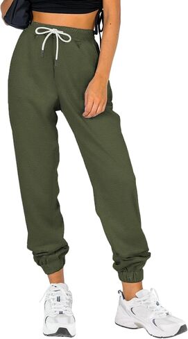 بنطال رياضي نسائي من ATHMILE بجزء سفلي Cinch للركض الرياضي عالي الخصر in Kuwait