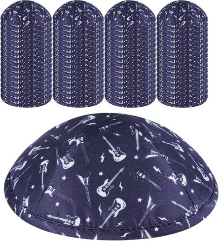 صهيون يهودية الموسيقية Kippahs 6 "الملاحظات الموسيقية والآلات تصميم Kippot بار/بات ميتزفه الزفاف Chuppah السائبة Yamakas ث/مشبك in Saudi Arabia