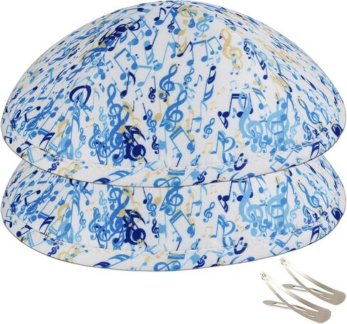 صهيون يهودية الموسيقية Kippahs 6 "الملاحظات الموسيقية والآلات تصميم Kippot بار/بات ميتزفه الزفاف Chuppah السائبة Yamakas ث/مشبك in Saudi Arabia