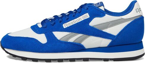 حذاء رياضي كلاسيكي من الجلد للجنسين من ريبوك، Boundless Blue/Chalk/Gray 3، 11 US Men in Saudi Arabia
