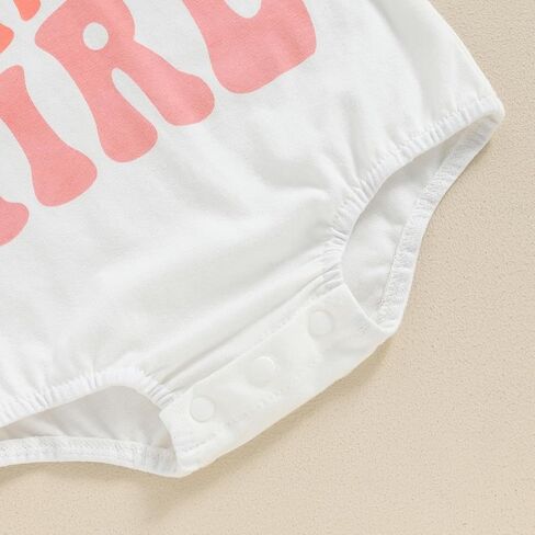 Kayotuas Baby Boy Girl First Birthday Outfits Cute Letters Tshirt Bubble Romper Short Sleeve Bodysuit 1st Birthday Clothes in Kuwait