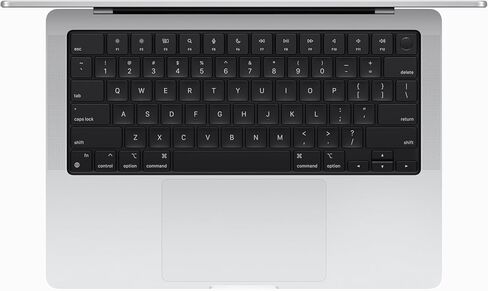 شريحة كمبيوتر محمول Apple 2023 MacBook Pro M3 مع وحدة معالجة مركزية 8 نواة، ووحدة معالجة رسومات 10 نواة: شاشة Liquid Retina XDR مقاس 14.2 بوصة، وذاكرة موحدة سعة 8 جيجابايت، وتخزين SSD بسعة 512 جيجابايت. يعمل مع آيفون/آي باد؛ الفضية (المتجددة) in Saudi Arabia