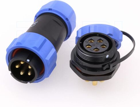 DRRI Weipu SP21 5Pin Rear-nut Mount Waterproof Quick Connect Threaded Plastic Connector for Outdoor Lights in Saudi Arabia