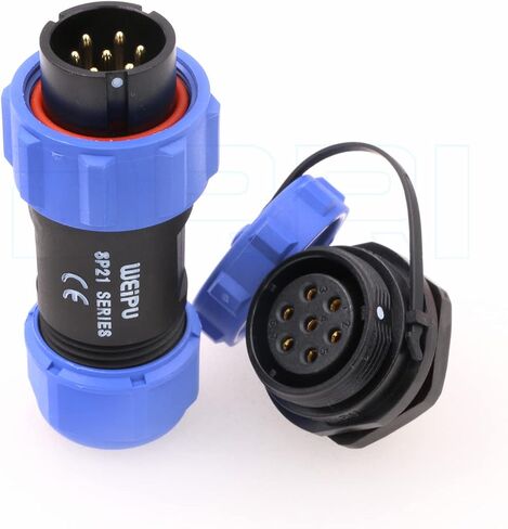 DRRI Weipu SP21 5Pin Rear-nut Mount Waterproof Quick Connect Threaded Plastic Connector for Outdoor Lights in Saudi Arabia