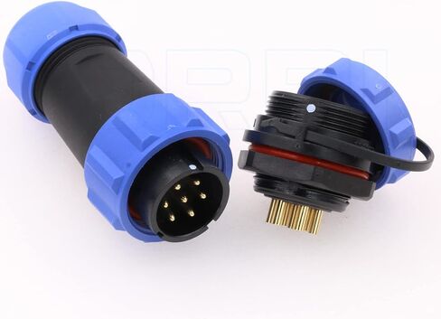 DRRI Weipu SP21 5Pin Rear-nut Mount Waterproof Quick Connect Threaded Plastic Connector for Outdoor Lights in Saudi Arabia