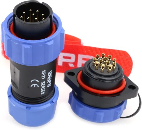 DRRI Weipu SP21 5Pin Rear-nut Mount Waterproof Quick Connect Threaded Plastic Connector for Outdoor Lights in Saudi Arabia