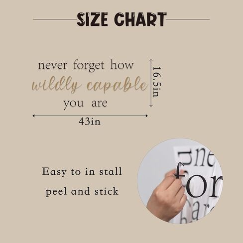 Never Forget How Wildly Capable You are Sticker - Motivational Wall Decal,Positive Quote Sticker,Mirror Decal,Classroom Inspirational (Never Forget Decor) in Saudi Arabia