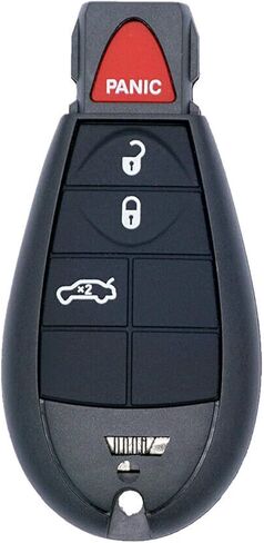 4-Button Replacement fit for Uncut Keyless Entry Remote Control Car Key Fob 08-2010 Chrysler 300/08-2012 Dodge Charger Journey Durango/08-2014 Grand Caravan /Challenger M3N5WY783X IYZ-C01C 433MHz in Kuwait