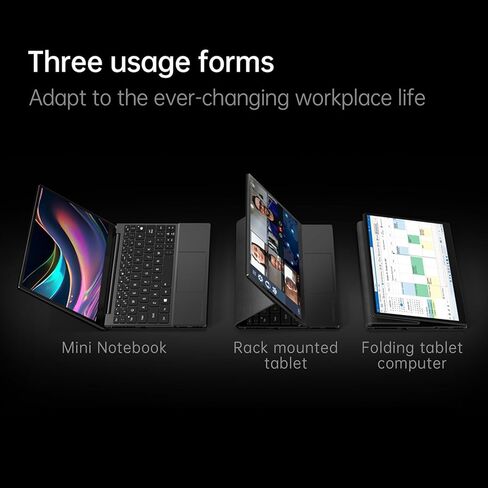 كمبيوتر محمول One-Netbook 5 قابل للتحويل متعدد الأشكال مع شاشة لمس 10.1 بوصة 2k LTPS، كمبيوتر محمول 2 في 1 مزود بمعالج Intel i7 1250U، وذاكرة وصول عشوائي 32 جيجابايت، وقرص SSD 1 تيرابايت in Kuwait
