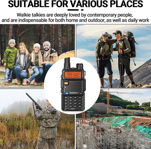 BAOFENG Ham Radio M-5R Handheld Two Way Radio (Upgraded of UV-5R) Long Range Walkie Talkies for Adults,Copy Frequency, AirBand 5RX 2 Way Radio with Earpiece 771 Antenna Battery Full Kit in Saudi Arabia