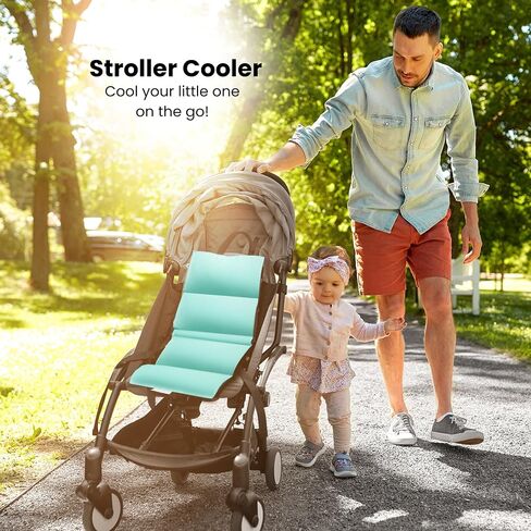 Car Seat Ccooler Pad with Reusable Ice Packs. Keeps Car Seat Buckles and Belts Cool When Car is Parked in The Sun and Heat - Grey in Saudi Arabia